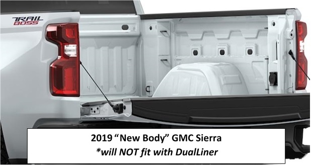 Model GMF1465C Fits 2014-2018 Chevy Silverado/GMC Sierra 1500 with 65 Bed DualLiner Truck Bed Liner 4 Lower & 4 Upper tie-Downs 