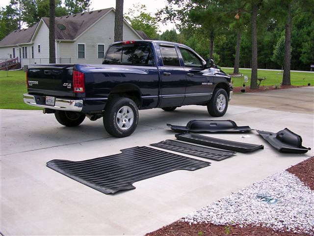 Rubber Truck Bed Mat 4' x 8' Heavy Duty Liner Thick Utility Heavyweight